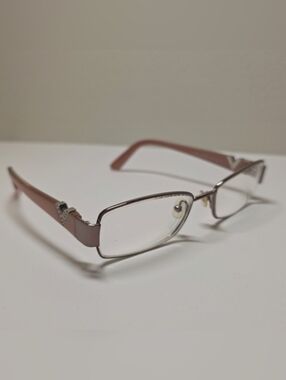 Authentic Valentino V2102R 601 Crystal V Pink Eyeglass Frames 52-16-135 Italy